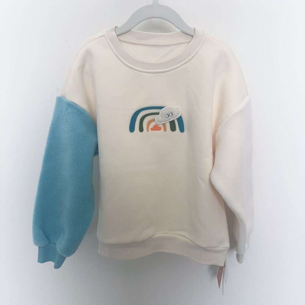 NWT  Petite Revery Fleece Drop Shoulder Sweatshirt 5-6yrs